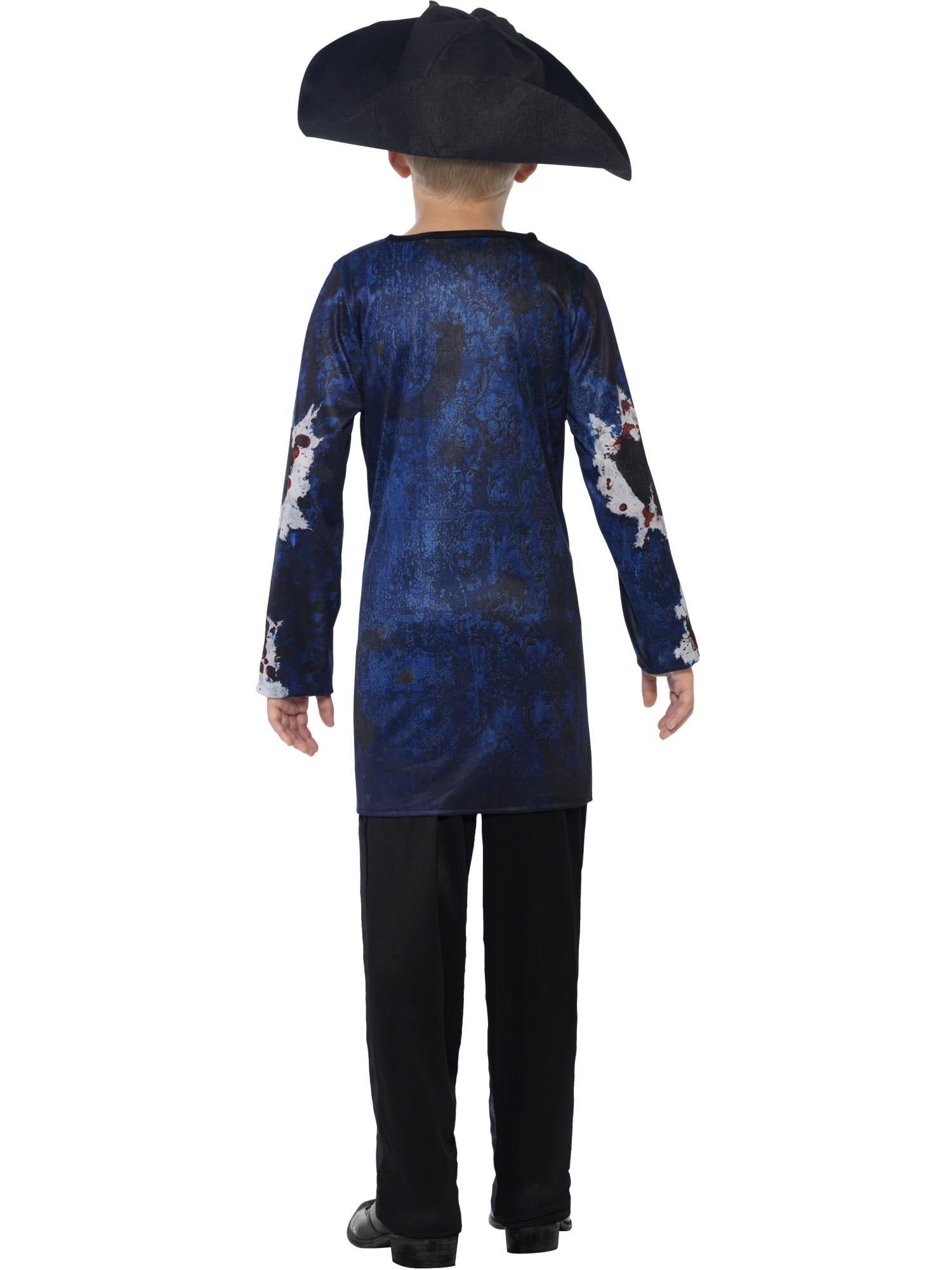 smiffys-fever-pirat-kost-m-zombie-jungen-schwarz-3-tlg image 2