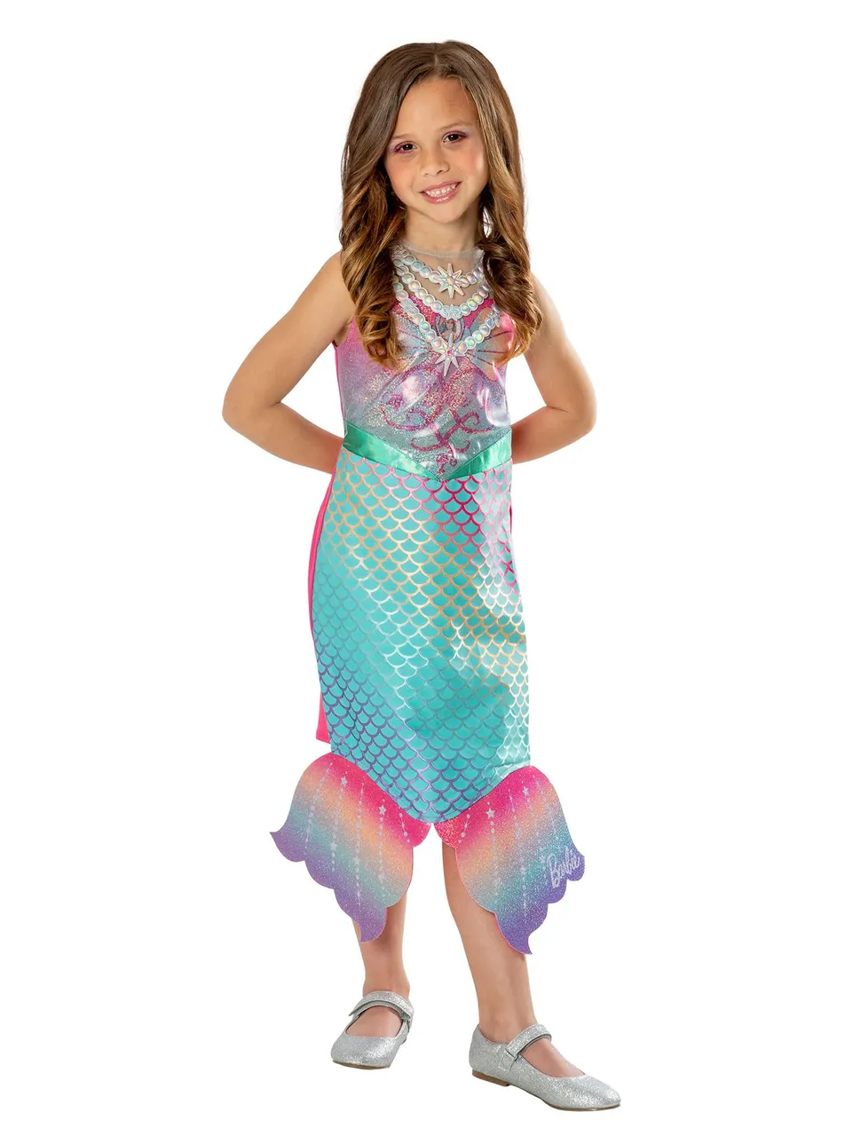 rubies-deluxe-barbie-meerjungfrau-kost-m-m-dchen-kleid image 1
