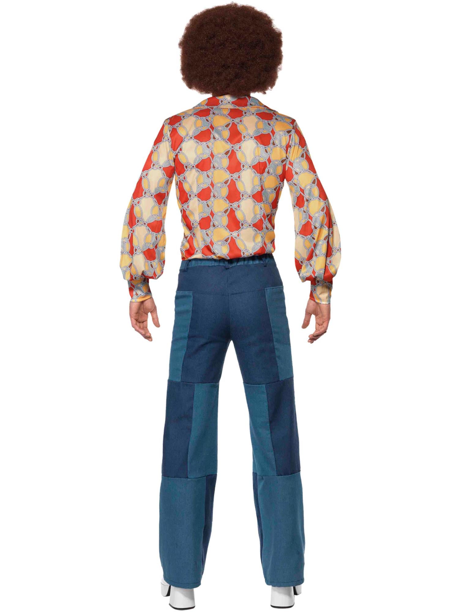 smiffys-fever-1970s-retro-kost-m-blau-mit-schlaghose image 2