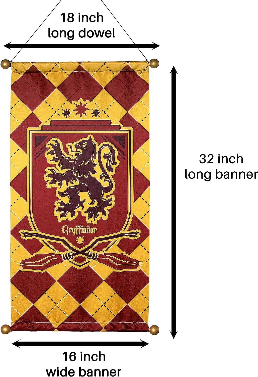 rubie-s-deluxe-gryffindor-hogwarts-hausbanner-deko-83-8-cm image 2
