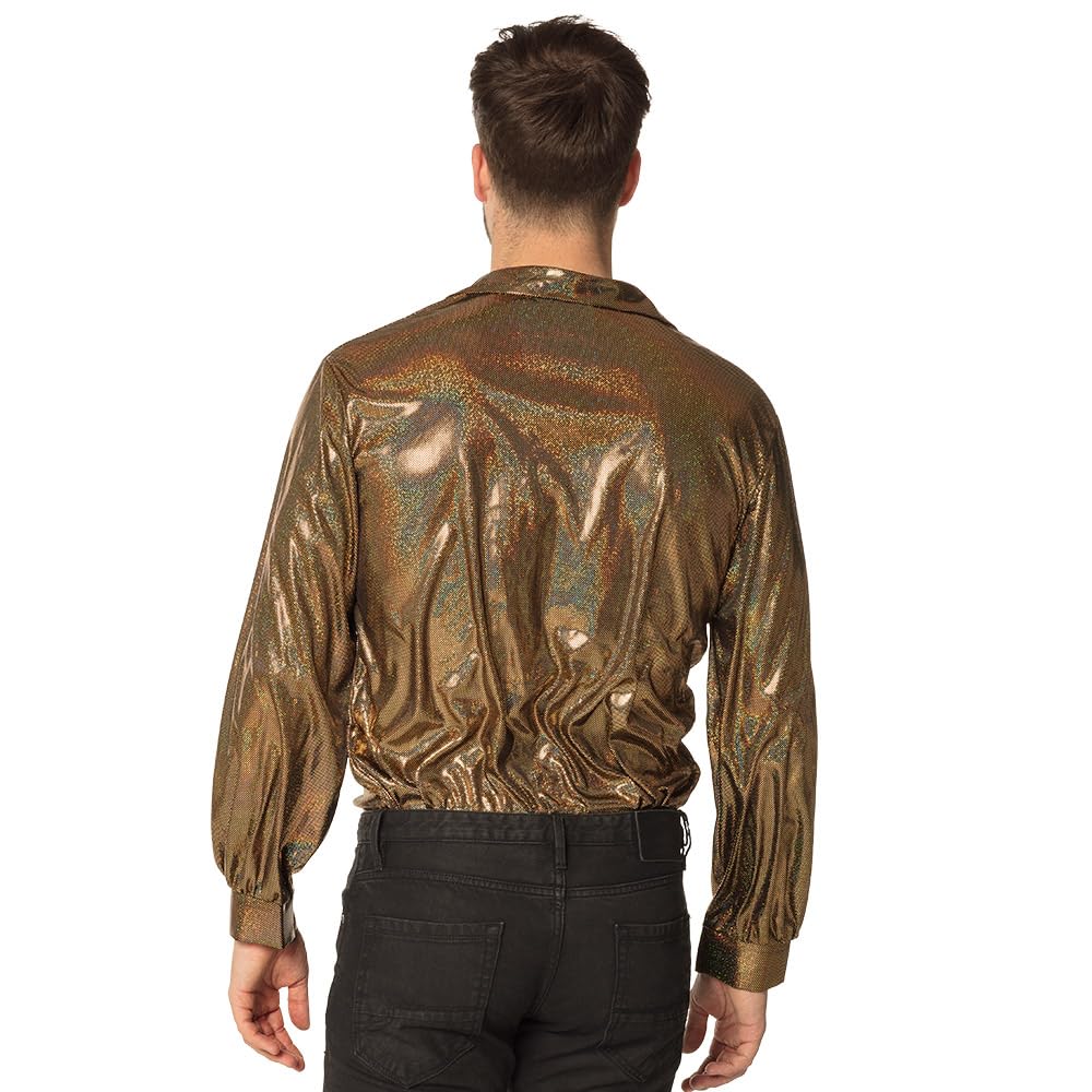 boland-shirt-shiny-discohemd-herren-gold-m-gl-nzend image 2