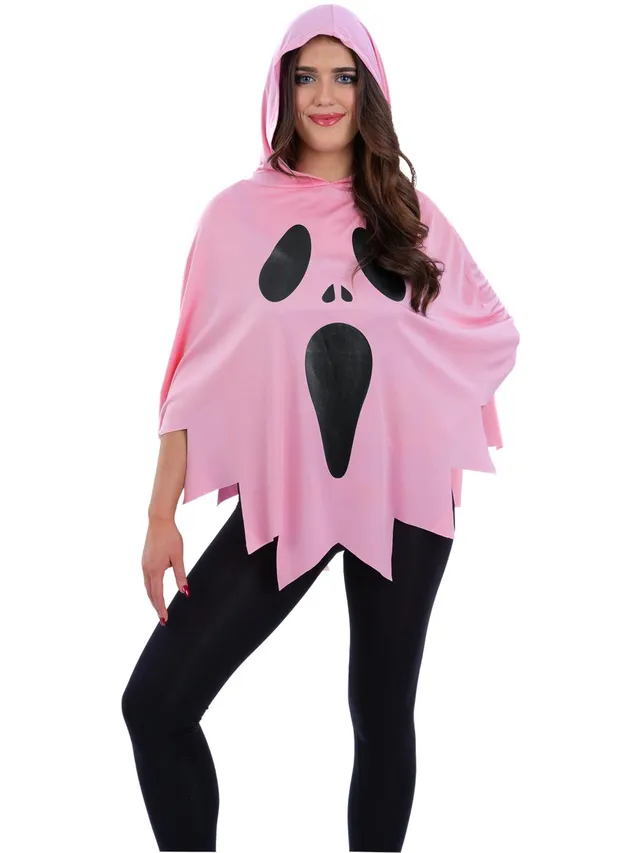 smiffys-fever-pink-ghost-poncho-geisterkost-m-damen image 1