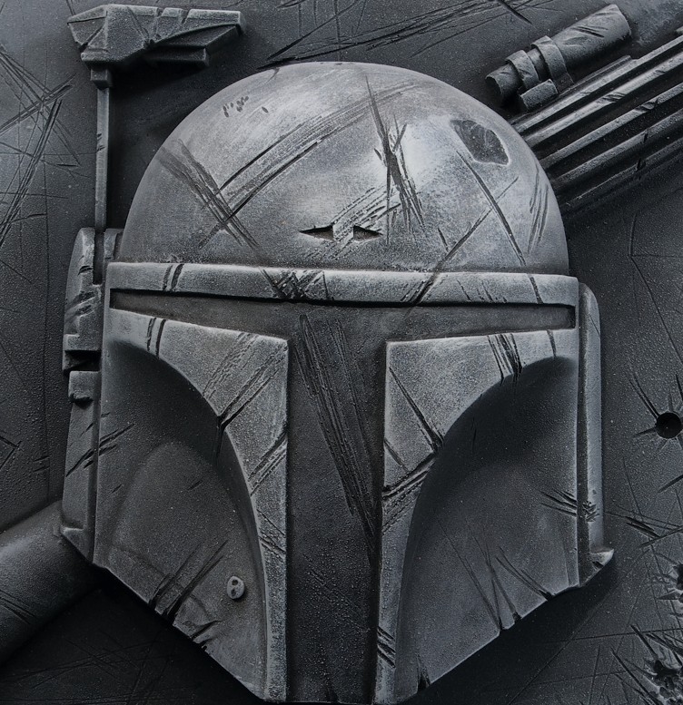 rubies-d-coration-boba-fett-wanddeko-44x54x12-cm-schaum image 2