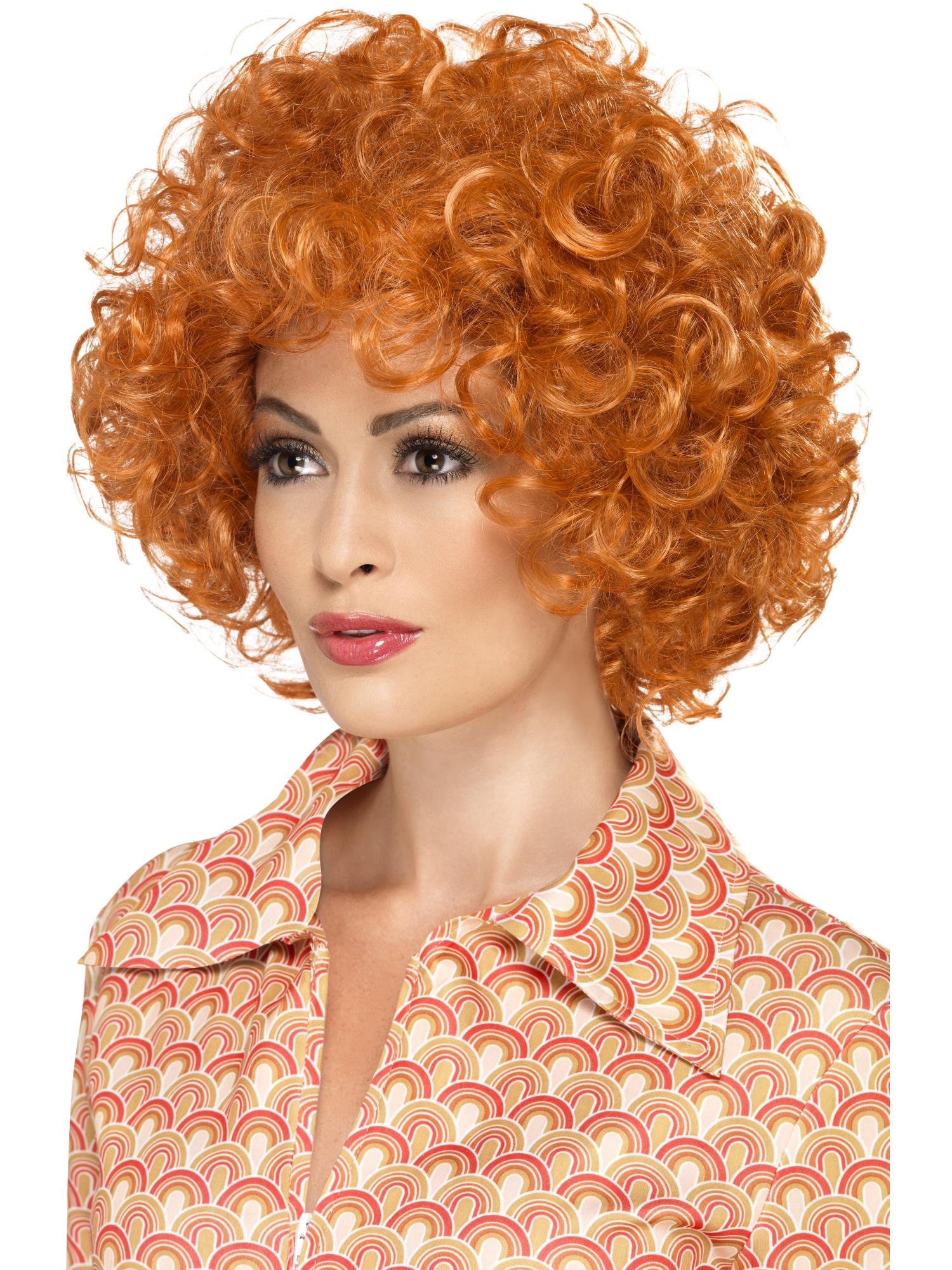 smiffys-fever-afro-per-cke-orange-lockig-70er image 2