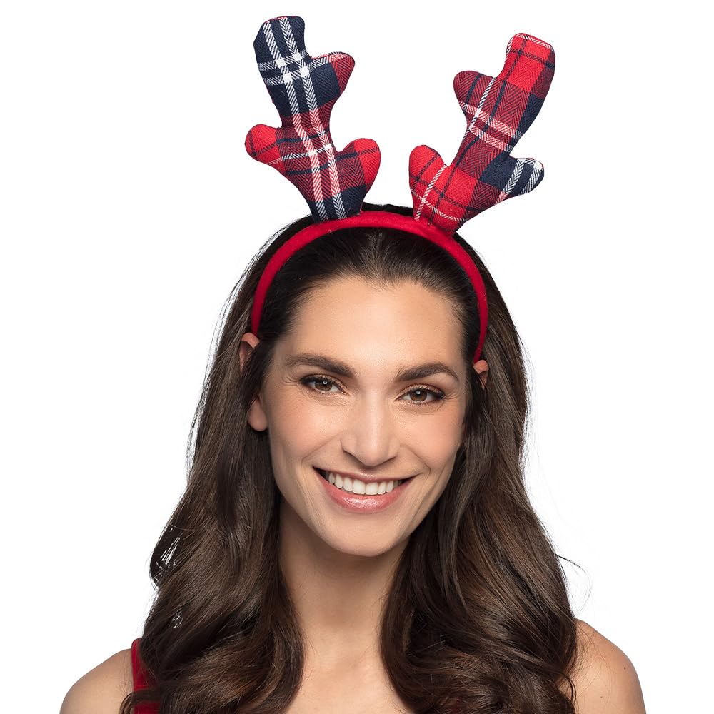 boland-haarreif-tartan-reindeer-rentier-karo-kost-m image 3