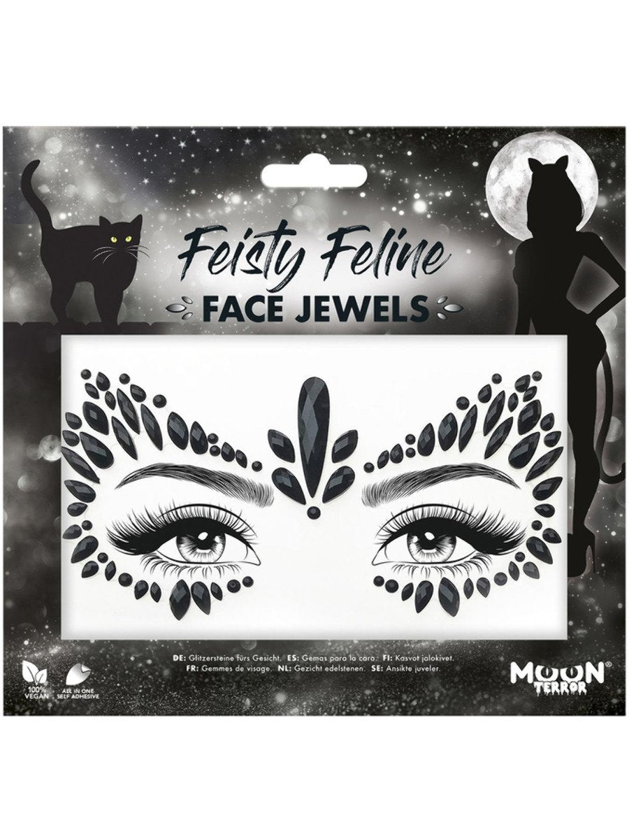 smiffys-moon-terror-face-jewels-feisty-feline-katzen-steine image 1