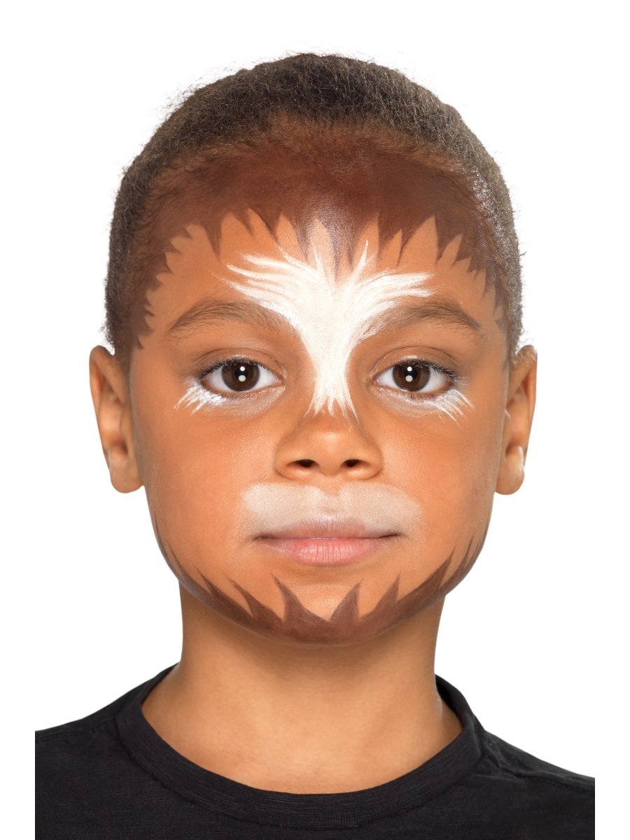 smiffys-fever-werwolf-schminkset-kinder-braun-4-farben image 3