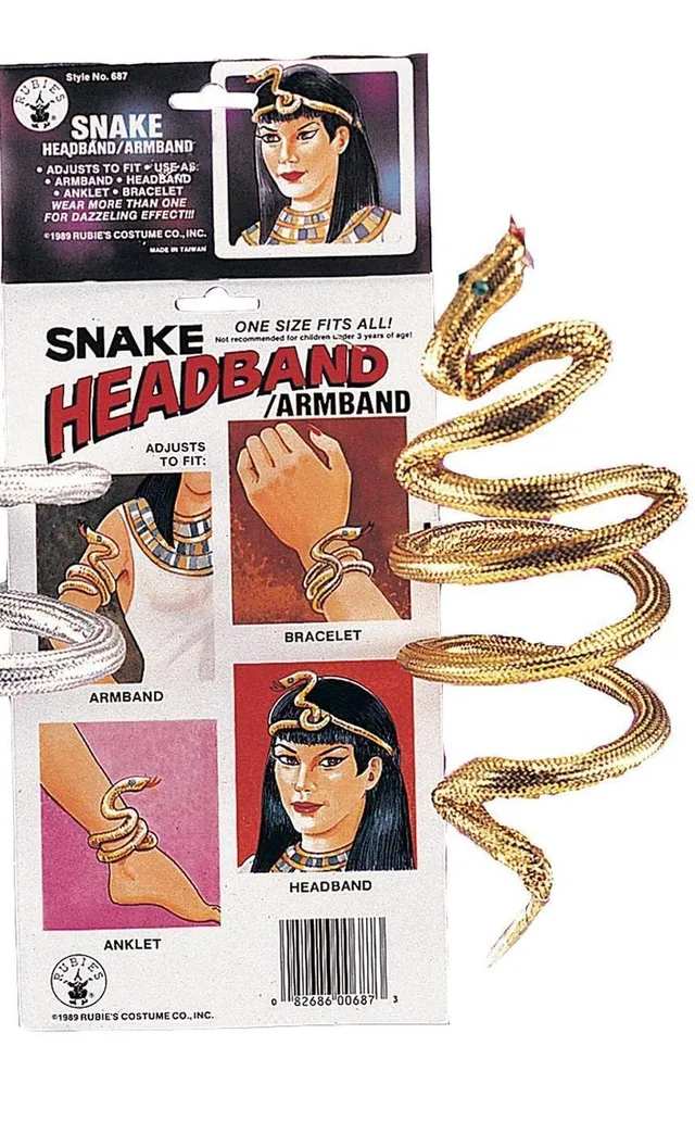 rubie-s-deluxe-schlangen-armband-silber-gold-one-size image 1