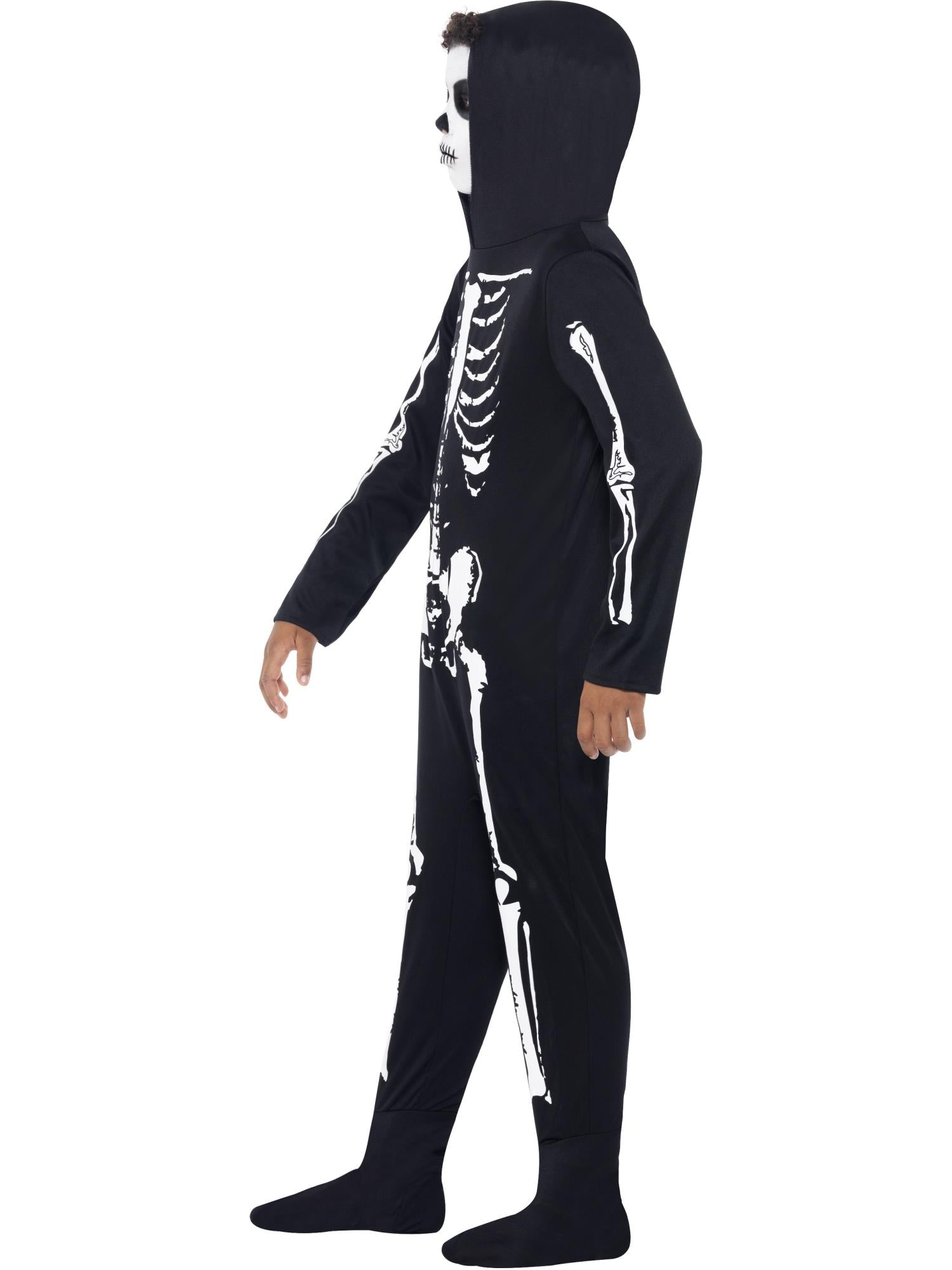 smiffys-fever-skeleton-kinder-kost-m-schwarz-overall-4-12-jahre image 3