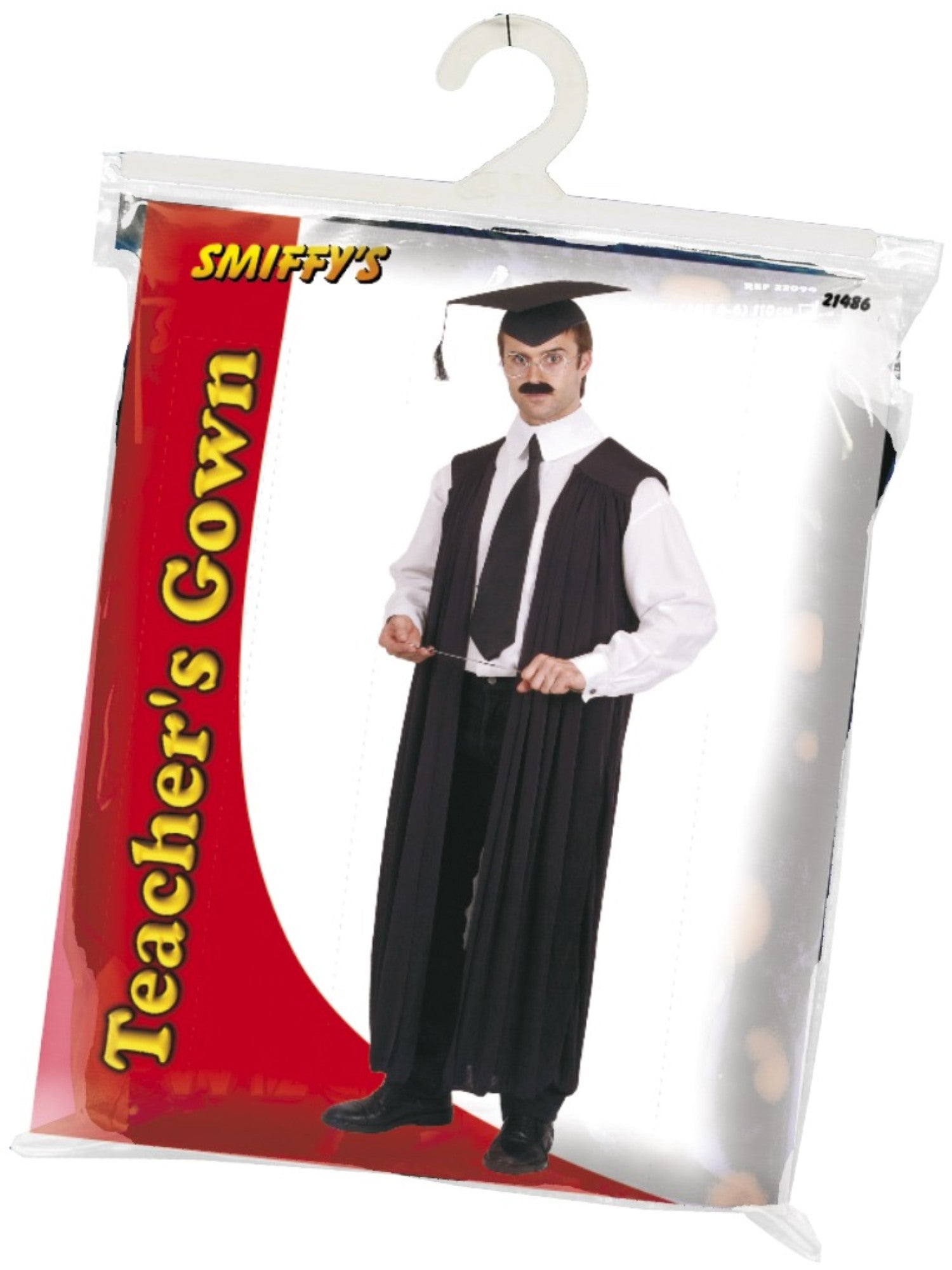 smiffys-fever-teachers-gown-kost-m-herren-schwarz image 2