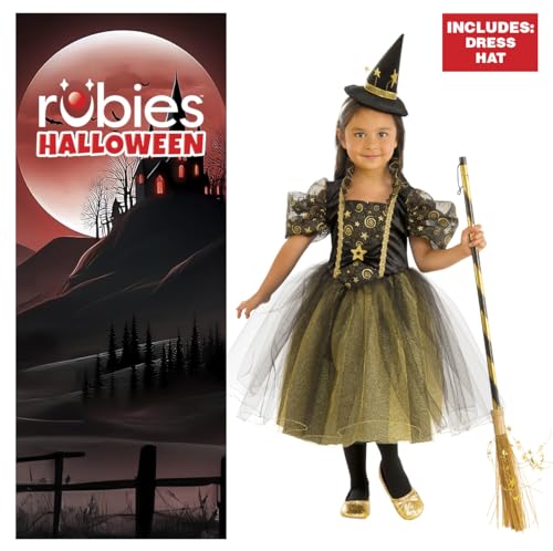 rubie-s-deluxe-web-witch-hexenkost-m-gold-kinder-m image 7