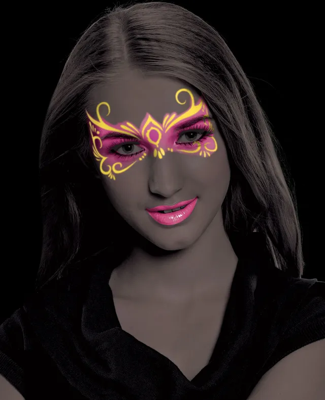 rubies-maquillage-neon-schminkstifte-gelb-rosa-duo image 1