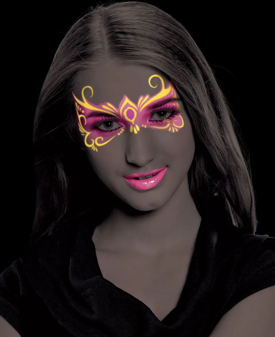 rubies-maquillage-neon-schminkstifte-gelb-rosa-duo image 1