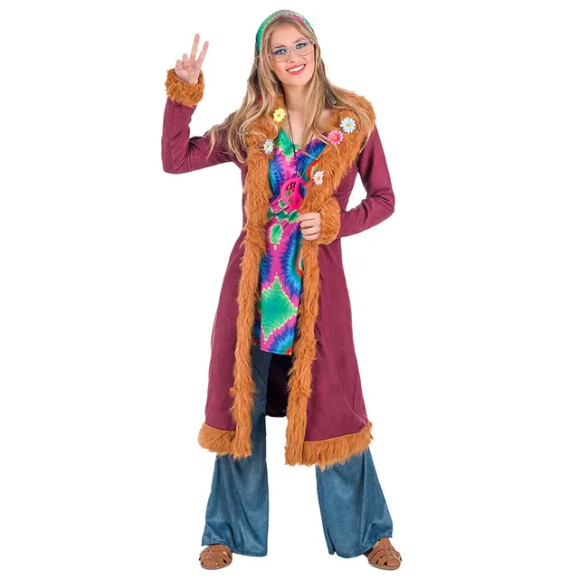 boland-costumes-happy-hippie-kost-m-s-damen-4-teilig image 1