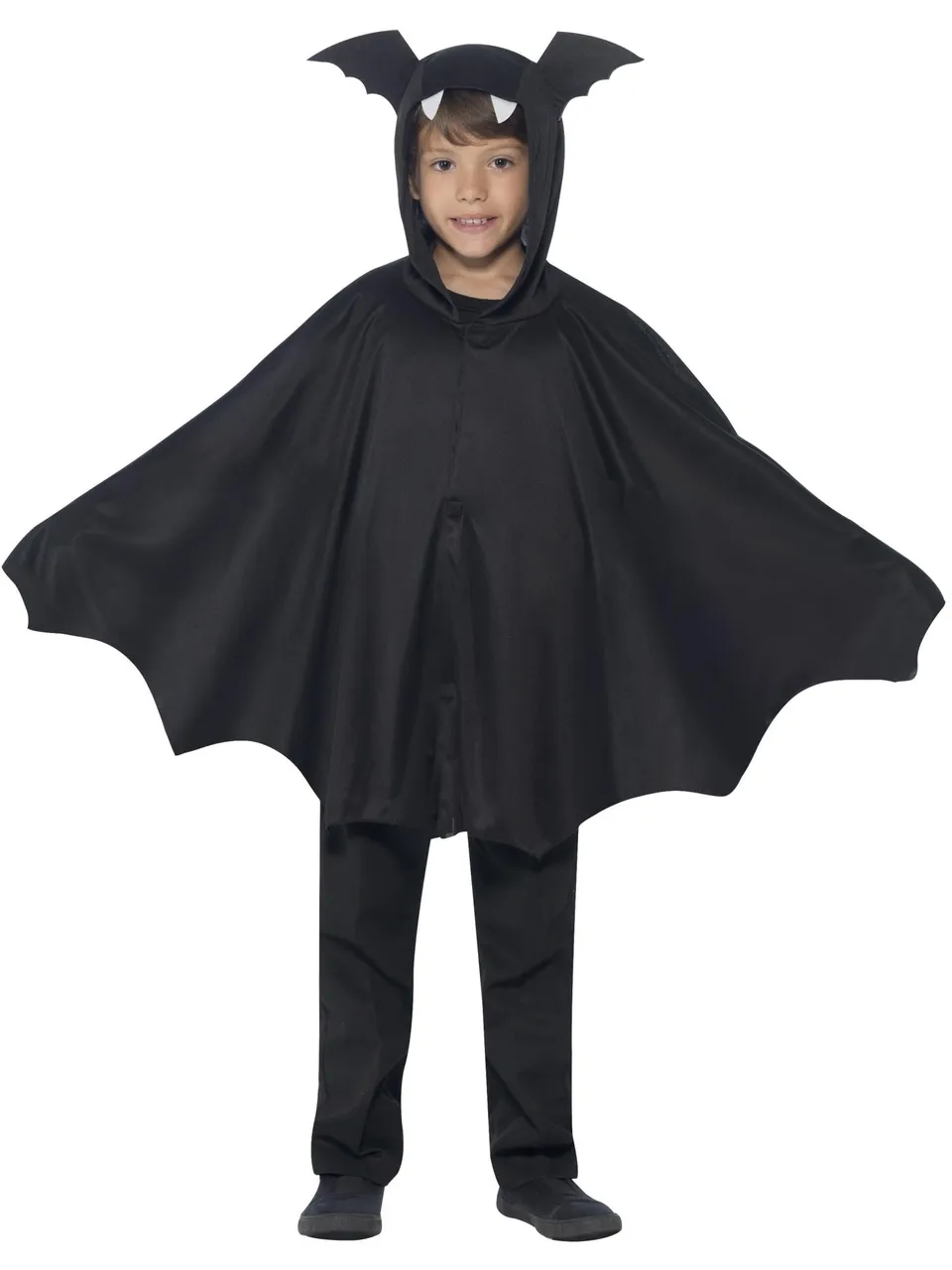 smiffys-fever-fledermaus-cape-schwarz-kinder-m-l image 1
