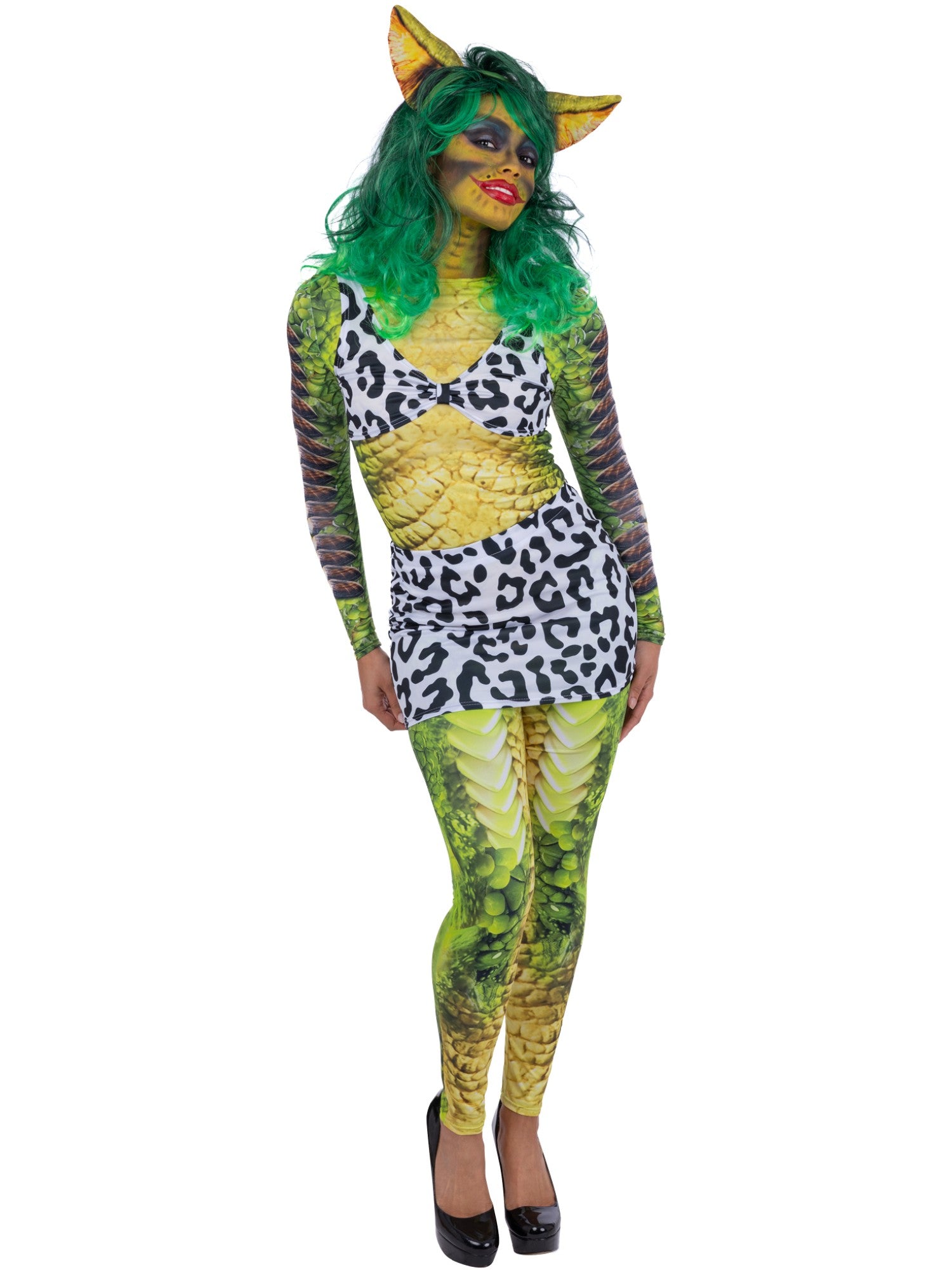 smiffys-fever-gremlins-greta-kost-m-damen-gr-n-m image 1