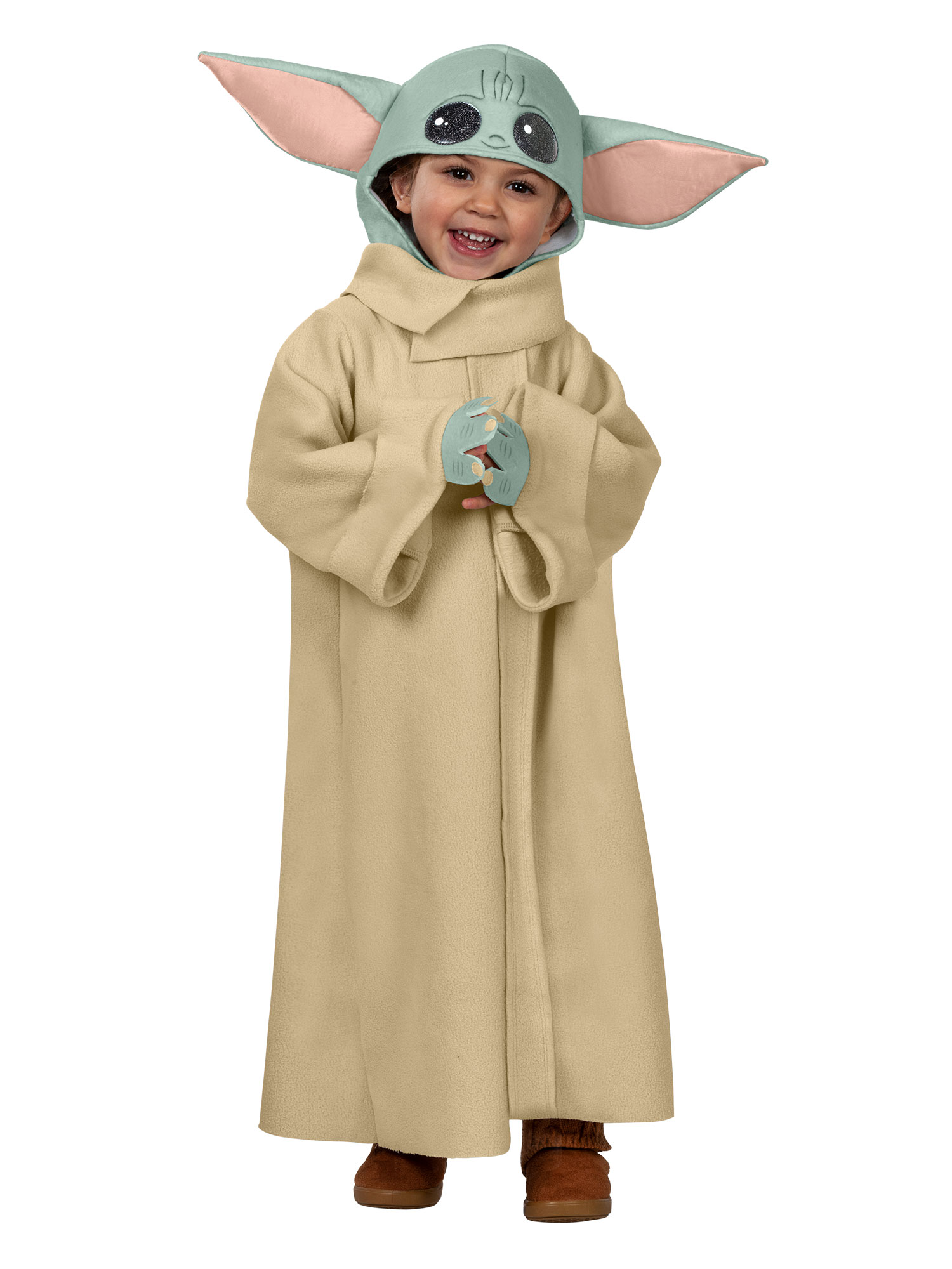 rubies-grogu-kost-m-mantel-mit-kapuze-baby-yoda-fleece image 1