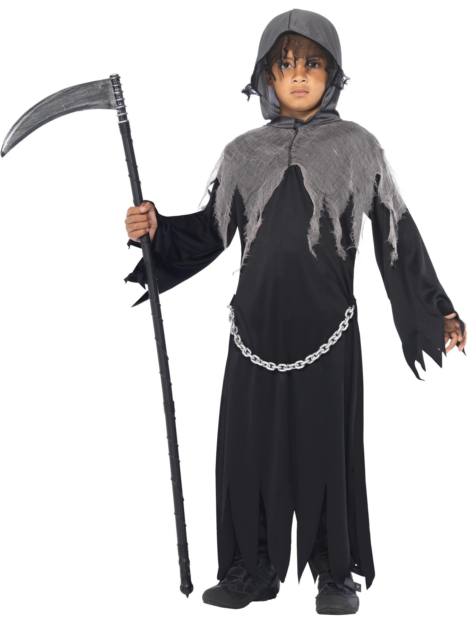 smiffys-fever-grim-reaper-kost-m-schwarz-kinder-gr-m-7-9 image 1