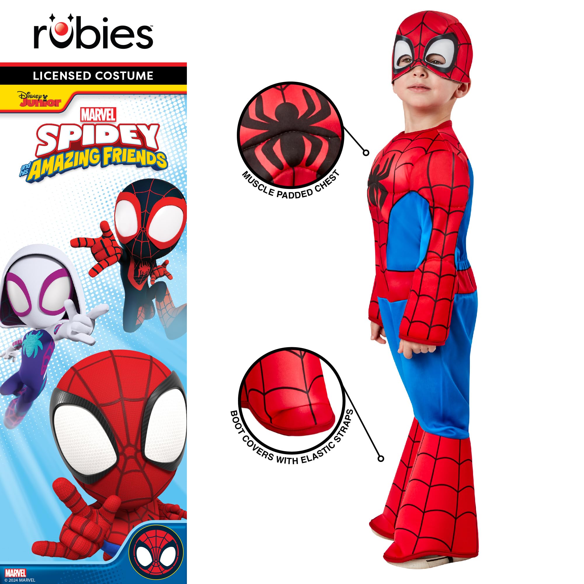 rubie-s-deluxe-spiderman-saf-kost-m-kinder-2-3-jahre-mit-maske image 4