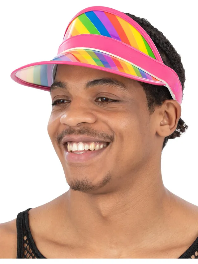 smiffys-fever-transparent-visor-regenbogen-sonnenschild image 1