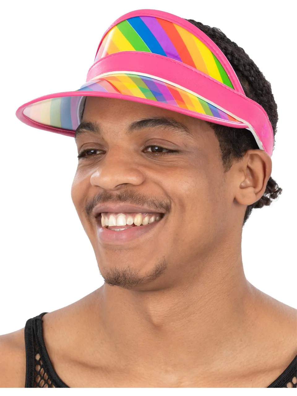 smiffys-fever-transparent-visor-regenbogen-sonnenschild image 1