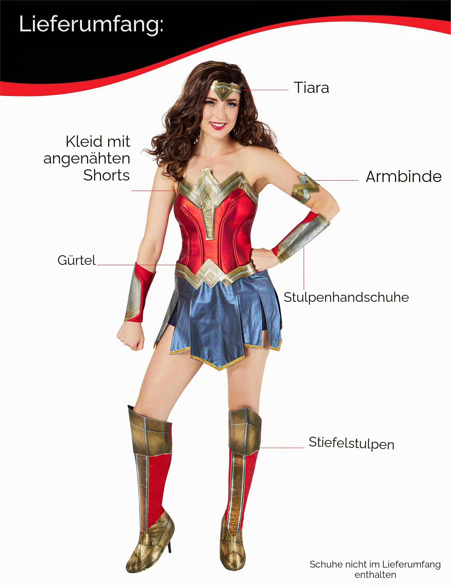 rubie-s-deluxe-ww84-wonder-woman-kost-m-set-damen-dc image 3
