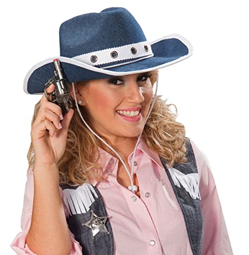 rubie-s-deluxe-cowgirl-kost-m-jeansoptik-damen-western image 2