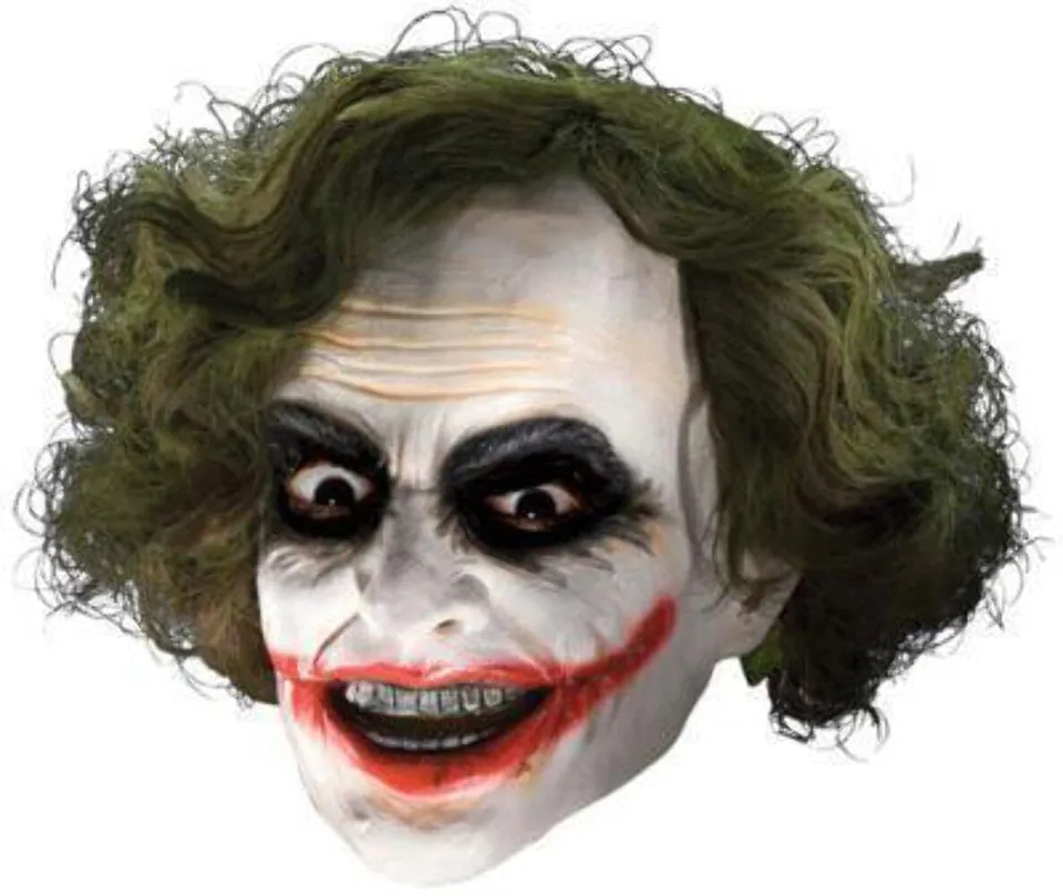 rubie-s-deluxe-joker-3-4-maske-multi-one-size-batman image 1