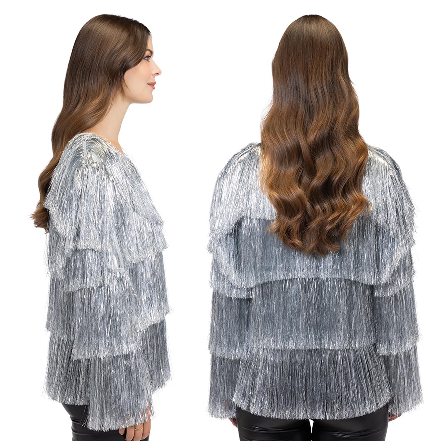 boland-flare-partyjacke-silber-mit-fransen-gr-e-m-l image 4
