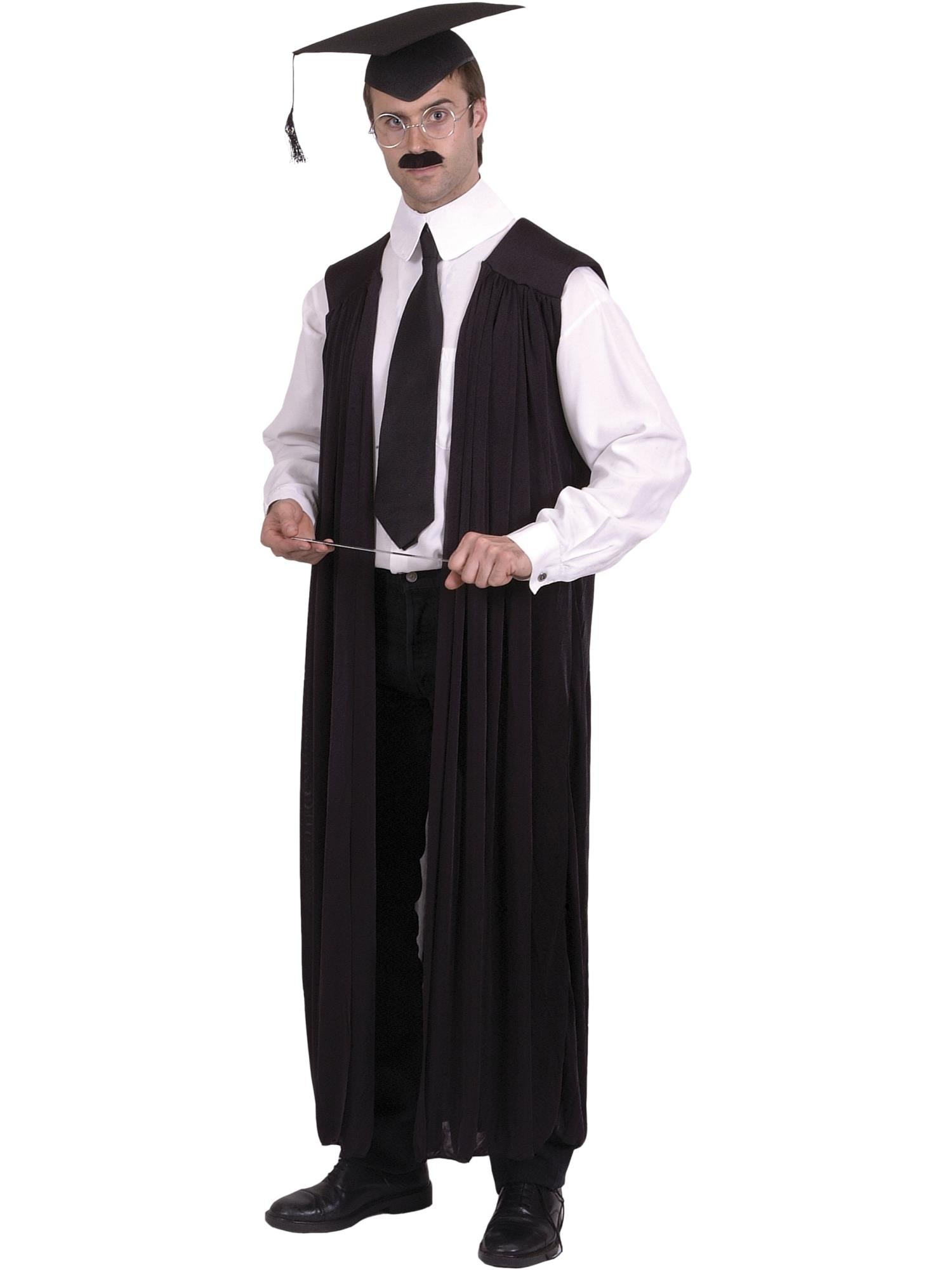 smiffys-fever-teachers-gown-kost-m-herren-schwarz image 1
