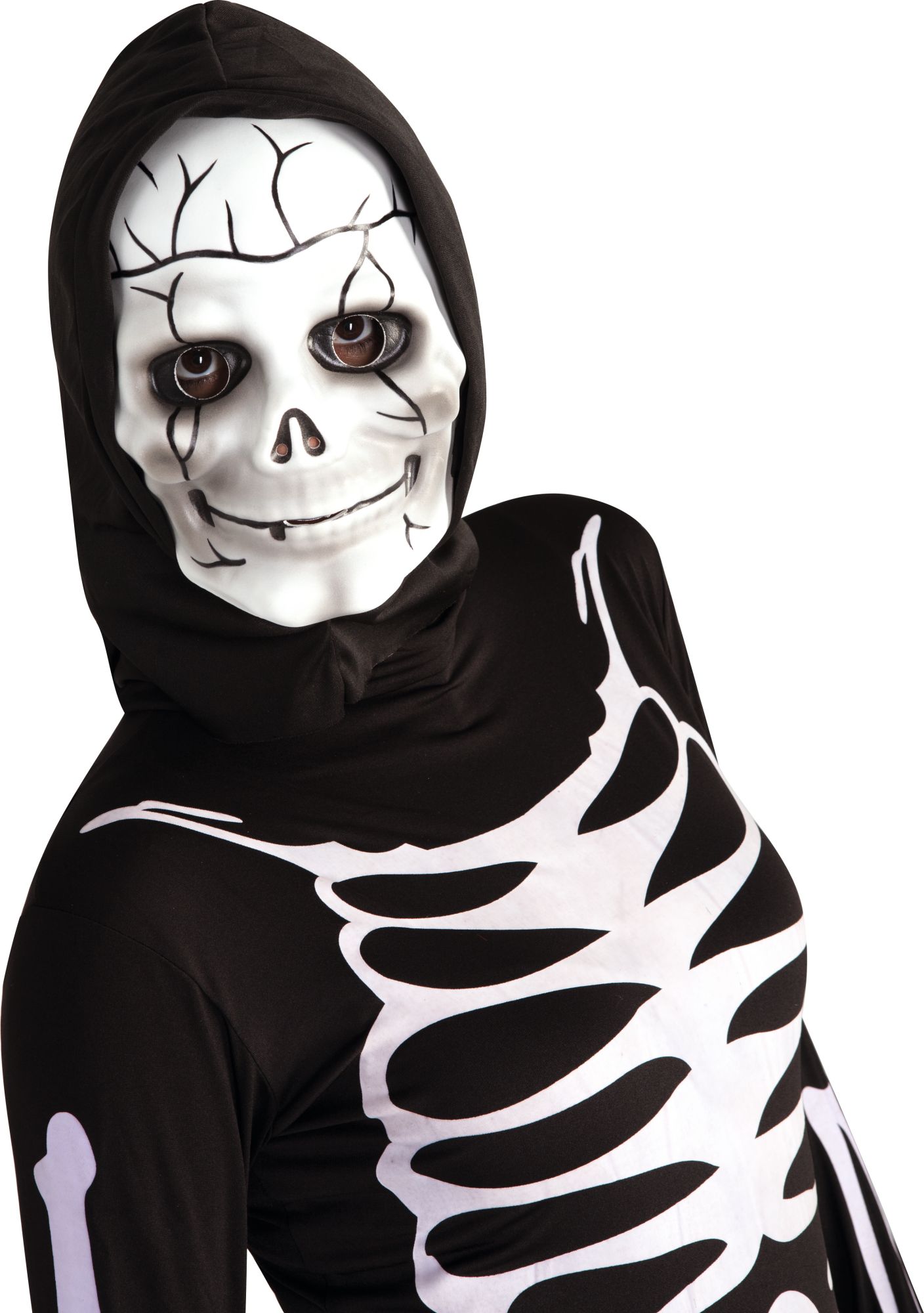 rubies-masques-skelett-maske-mit-kapuze-schwarz image 1