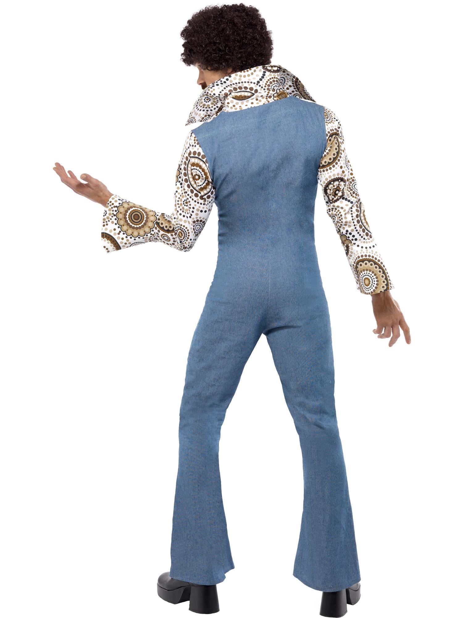 smiffys-fever-groovy-dancer-kost-m-blau-herren-gr-m-jumpsuit image 2