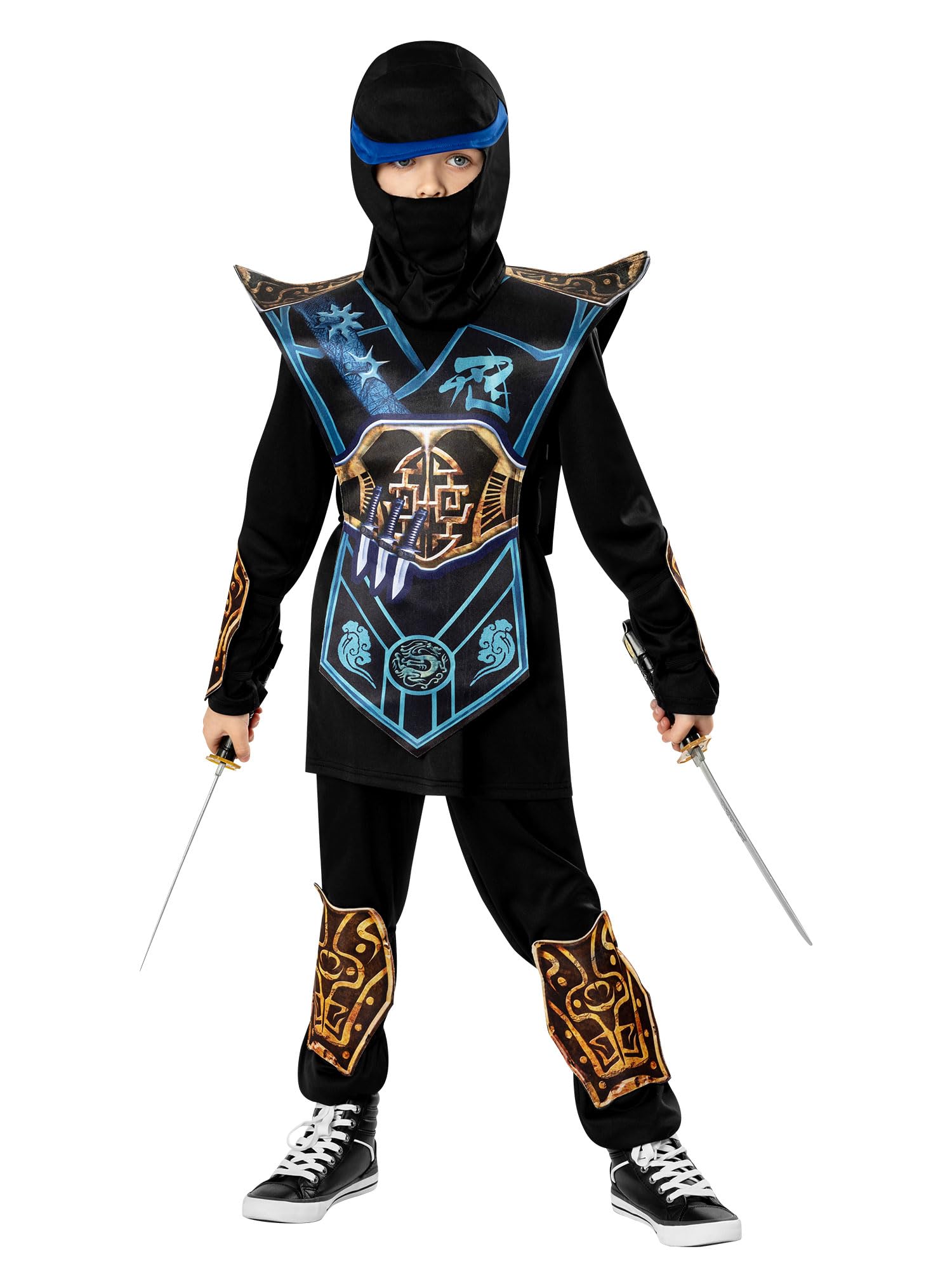 rubie-s-deluxe-blue-ninja-kinderkost-m-overall-blau-5-6-jahre image 3