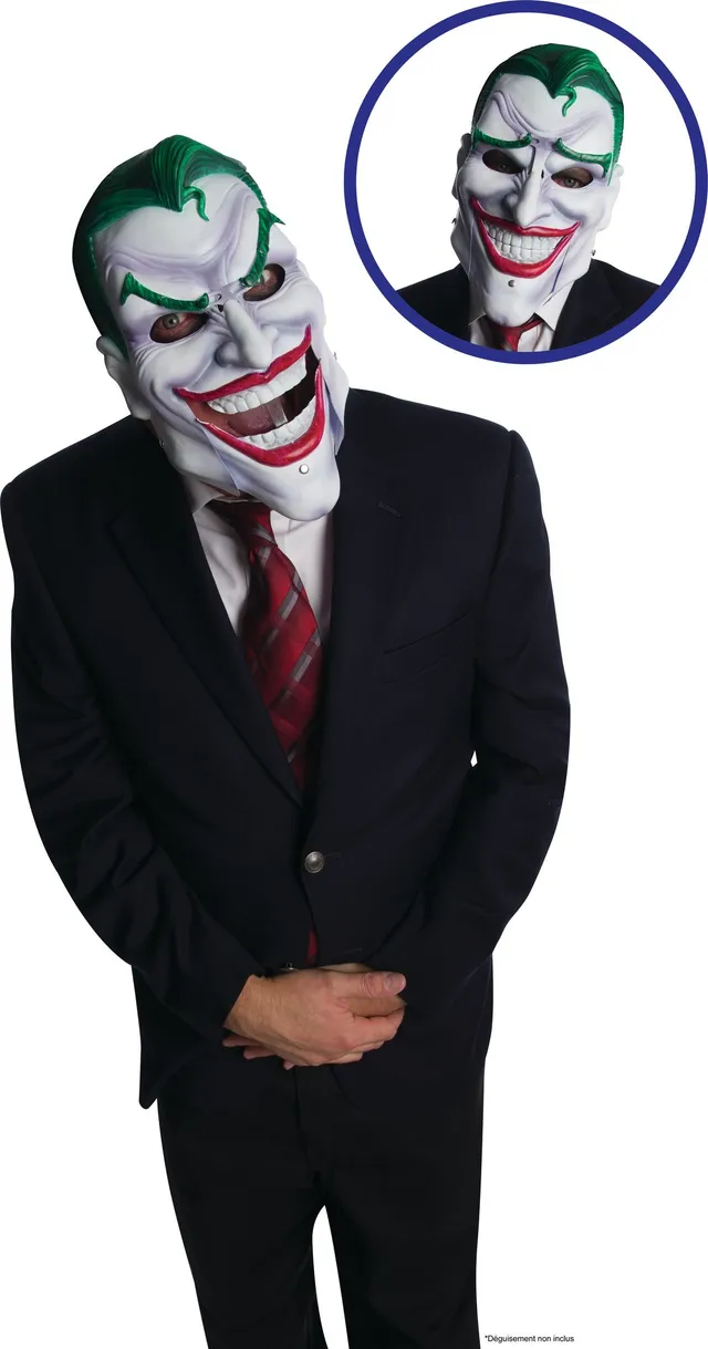rubies-joker-comics-maske-erwachsene-beweglich-pvc image 1
