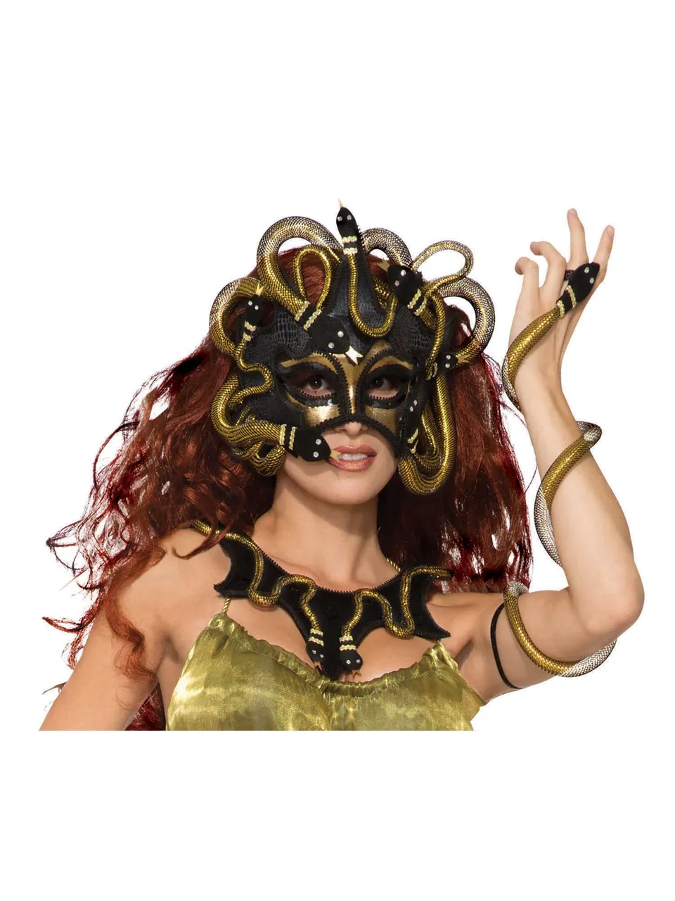 rubie-s-deluxe-medusa-maske-schlangen-halloween image 1
