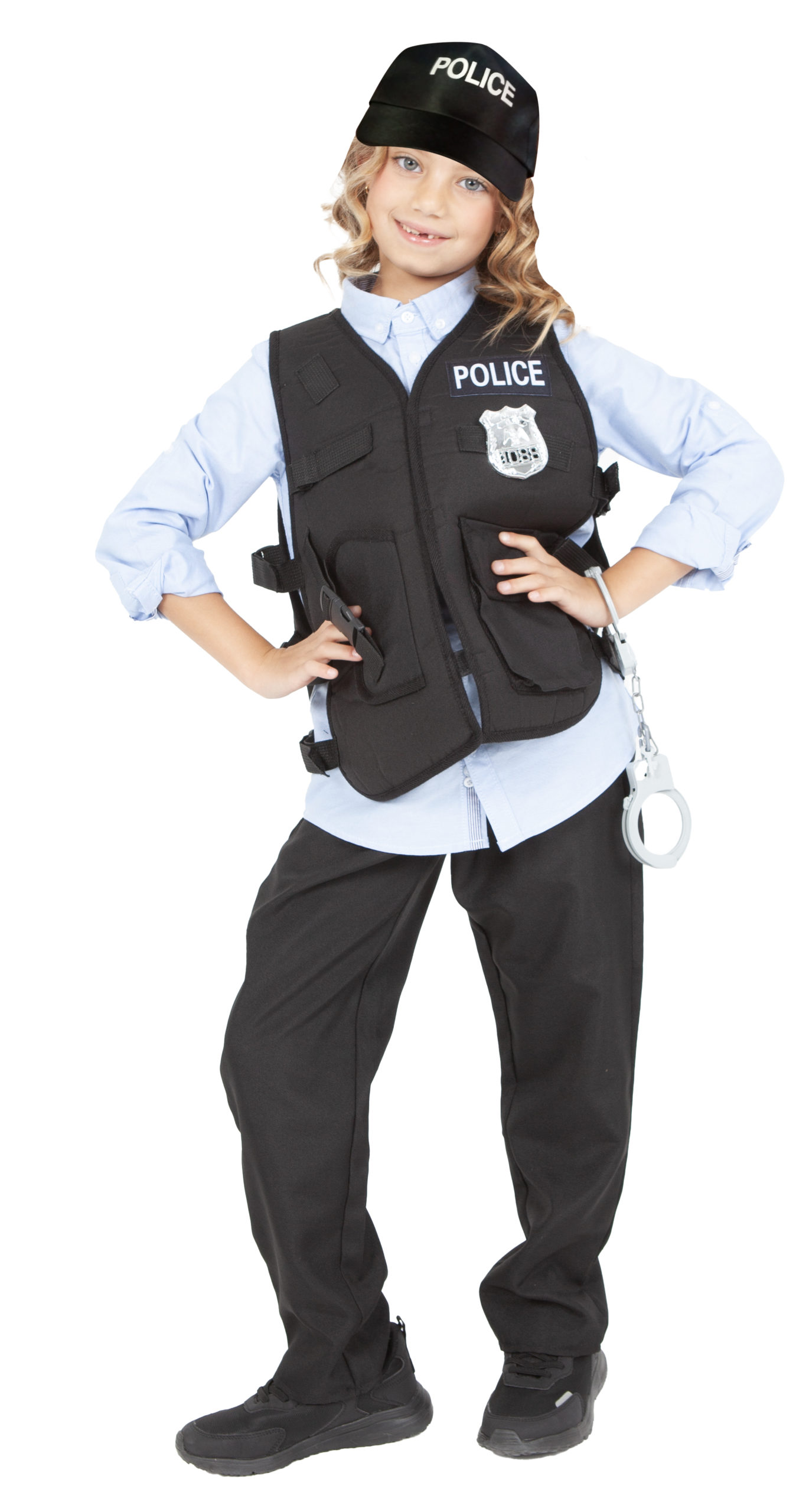 rubies-policier-polizei-kost-m-kinder-5-8-jahre-top-zubeh-r image 2