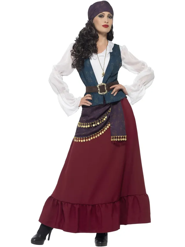 smiffys-fever-piraten-kost-m-damen-lila-gr-m image 1