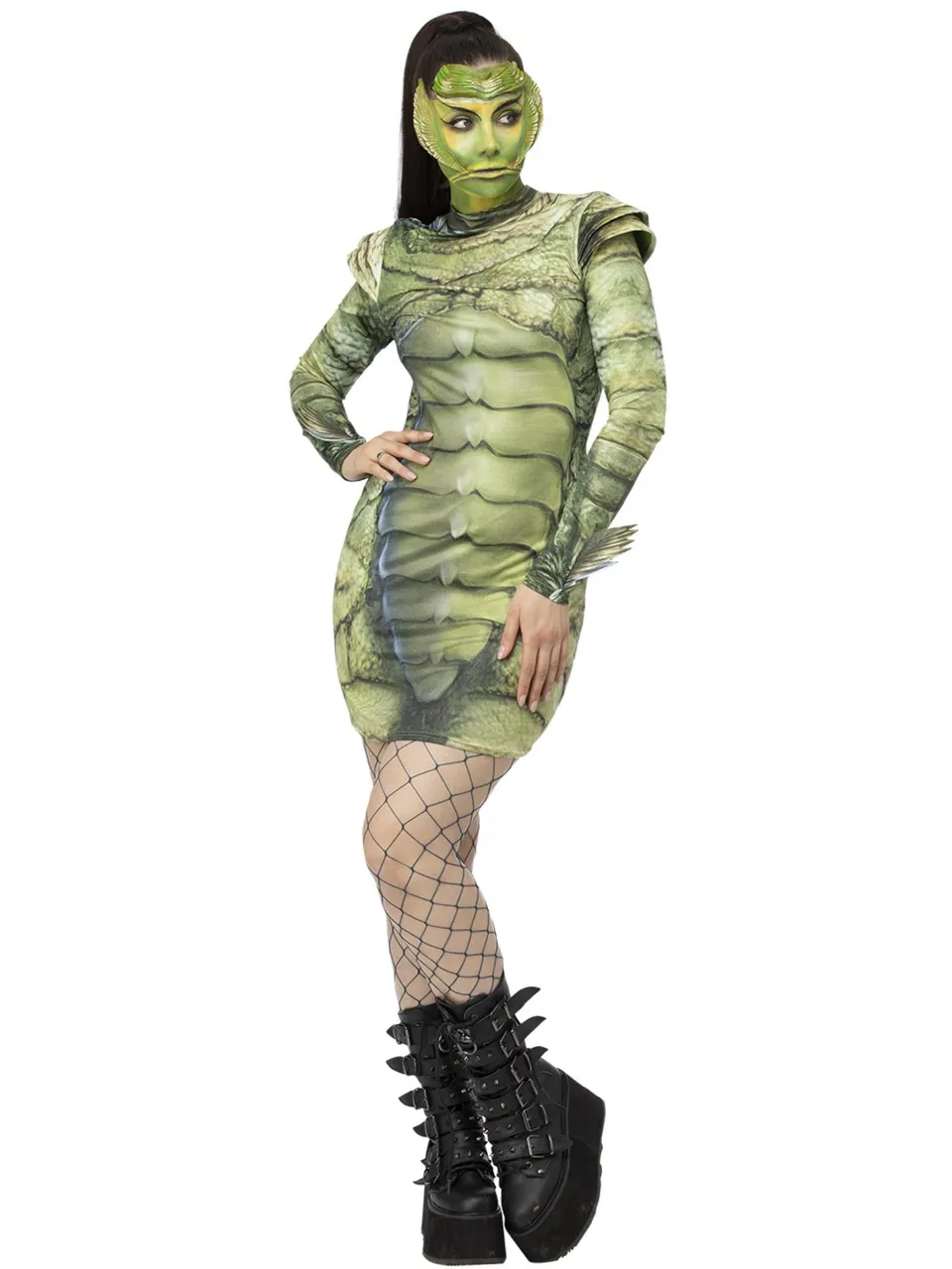 smiffys-fever-creature-black-lagoon-kost-m-damen-gr-n image 1