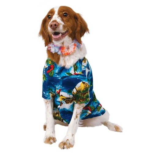 rubie-s-deluxe-hundekost-m-hawaii-hemd-lei-x-large-haustier image 4