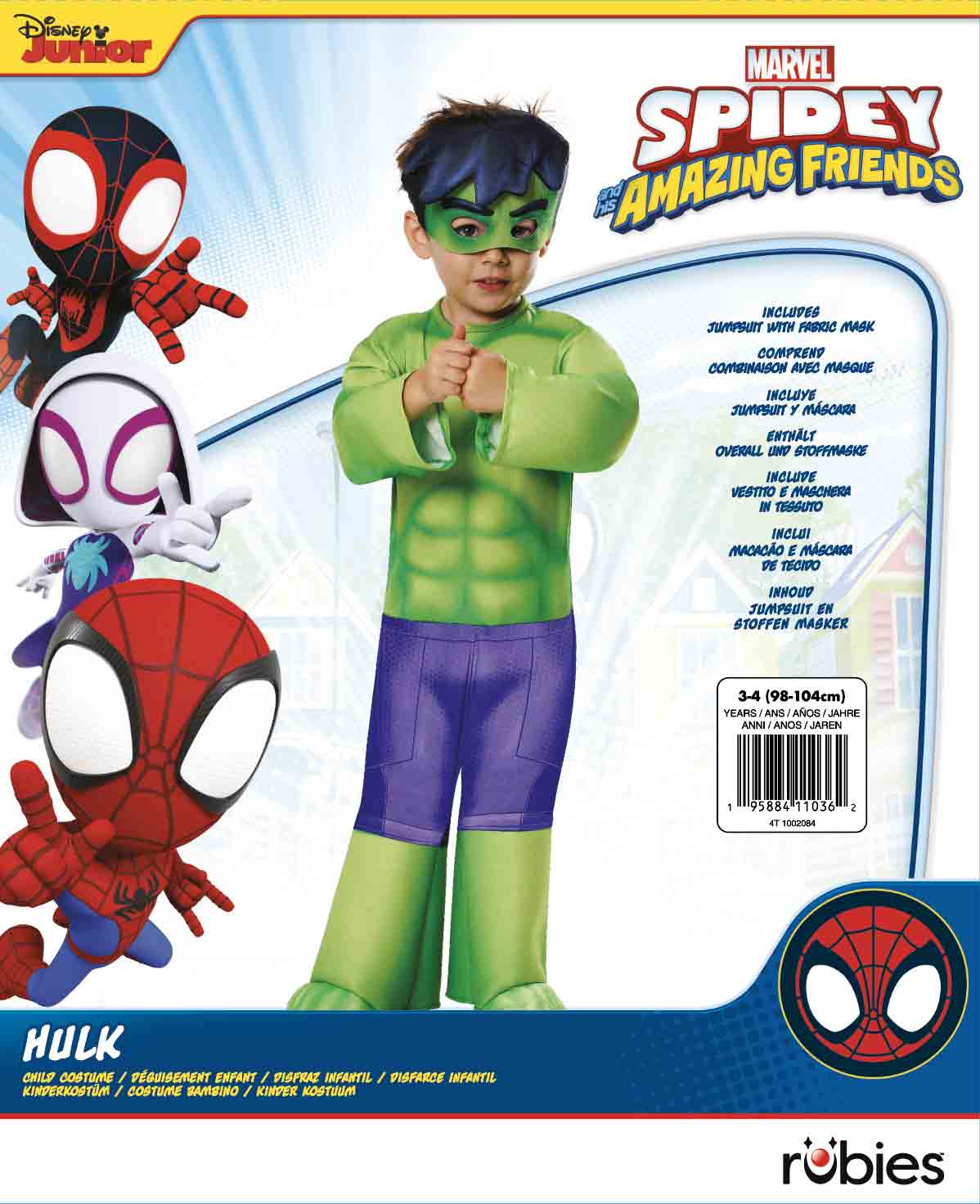 rubie-s-d-guisements-hulk-kost-m-klassisch-gr-n-kinder image 7