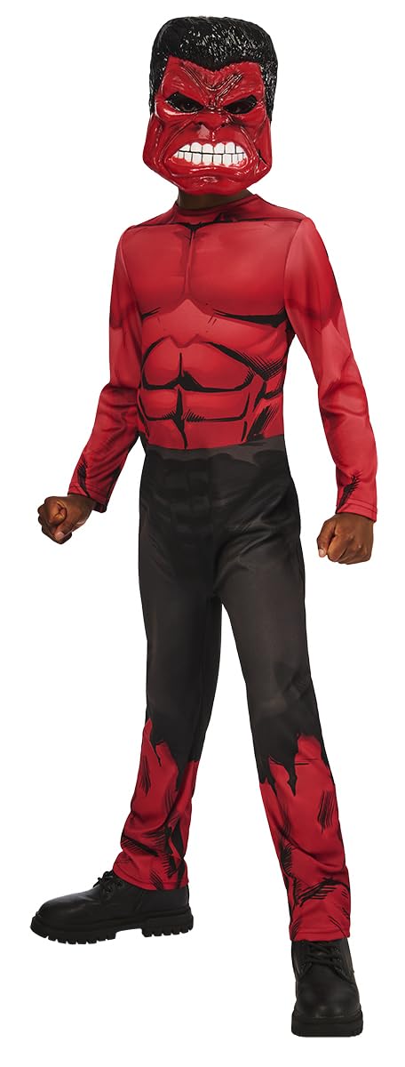 rubie-s-deluxe-red-hulk-kinderkost-m-7-8-jahre-mit-maske image 5