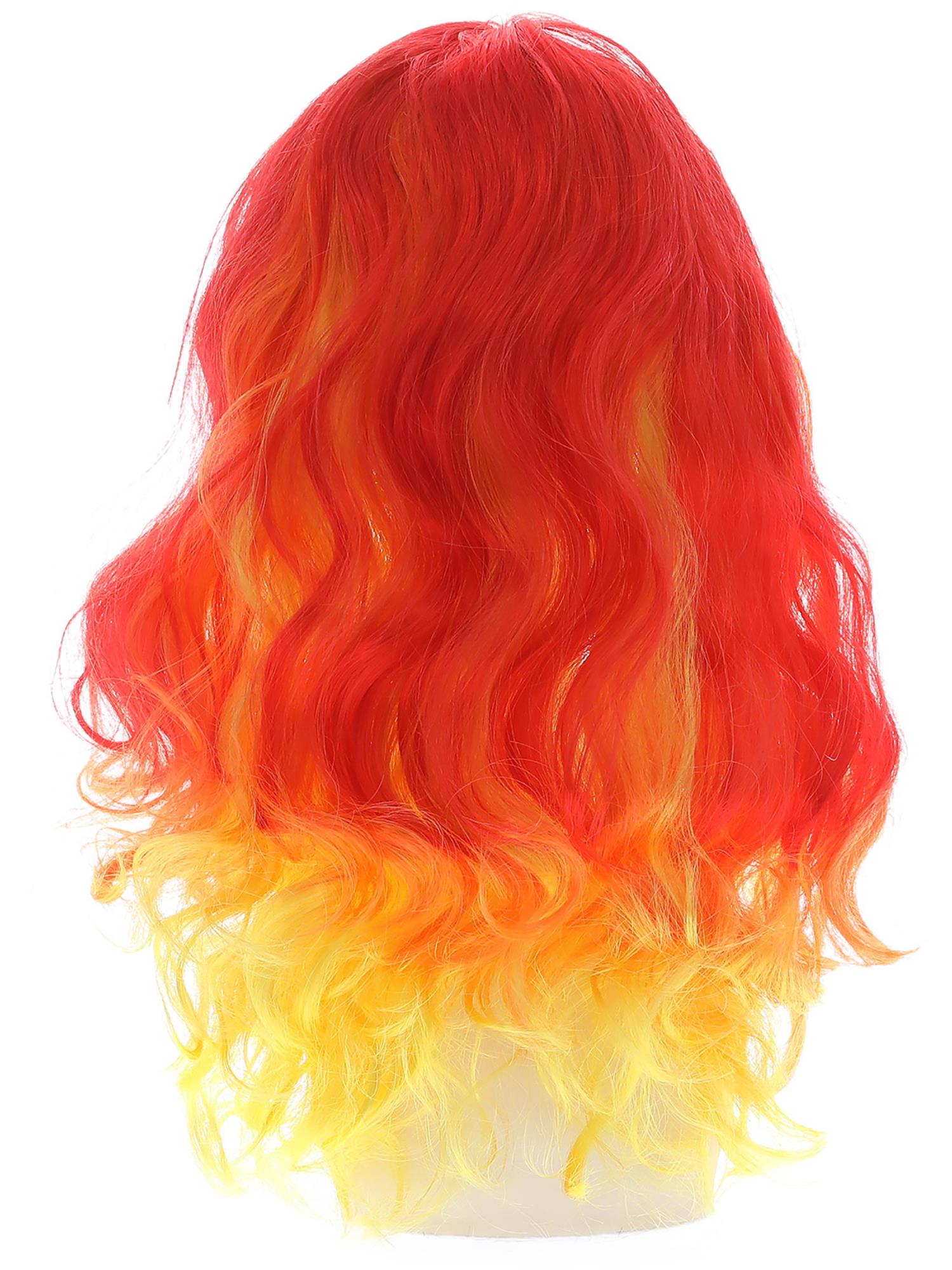 smiffys-fever-ombre-devil-flame-per-cke-rot-orange-lang image 2