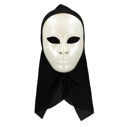 boland-pantomime-maske-mit-haube-wei-vollmaske image 7