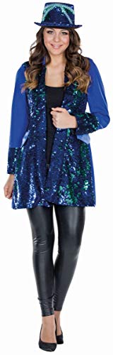 rubie-s-deluxe-pailettenjacke-kost-m-damen-gr-38-silber image 2