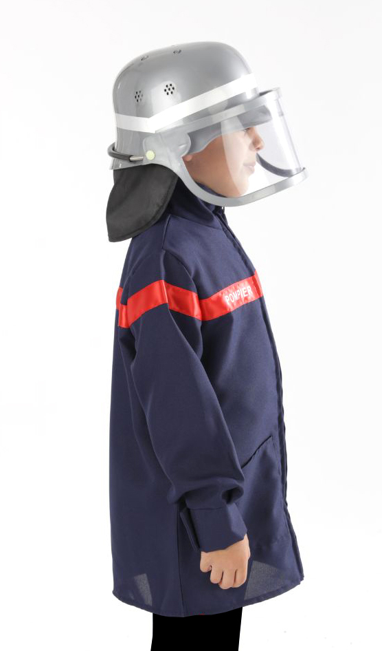 rubies-feuerwehr-kost-m-jacke-helm-marineblau-set image 2
