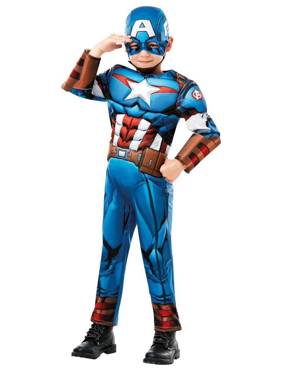 rubie-s-deluxe-captain-america-kinderkost-m-s-muskel image 1