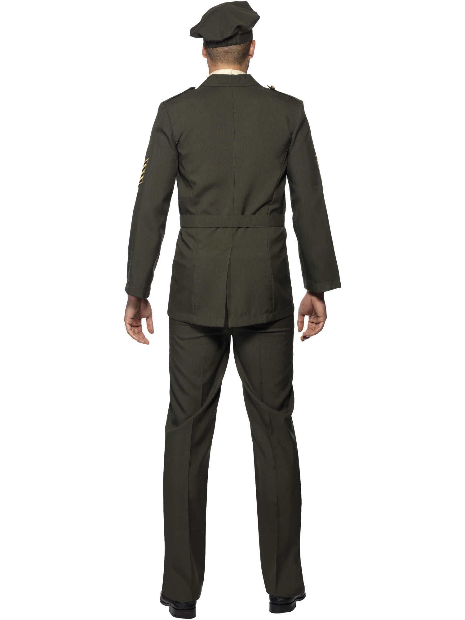 smiffys-fever-wartime-officer-kost-m-herren-gr-n-gr-m-38-40 image 2