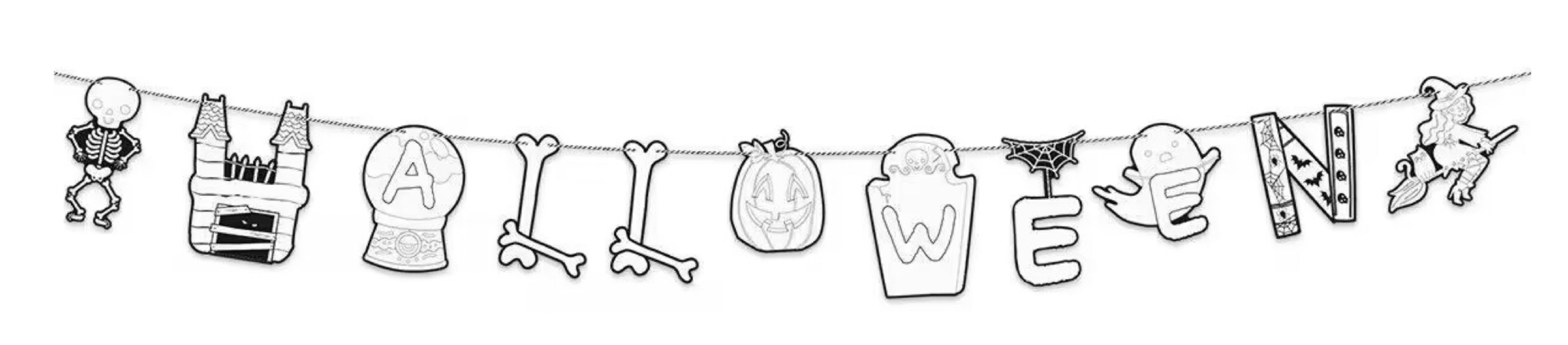 rubies-d-coration-diy-halloween-banner-zum-ausmalen-buchstaben image 1