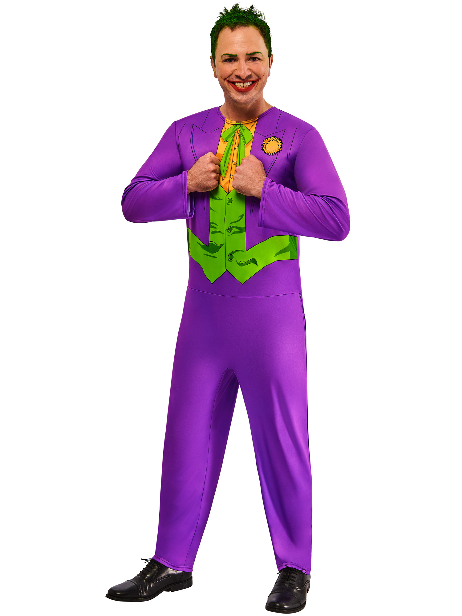 rubies-joker-kost-m-overall-gr-m-lila-gr-n-einstieg image 4
