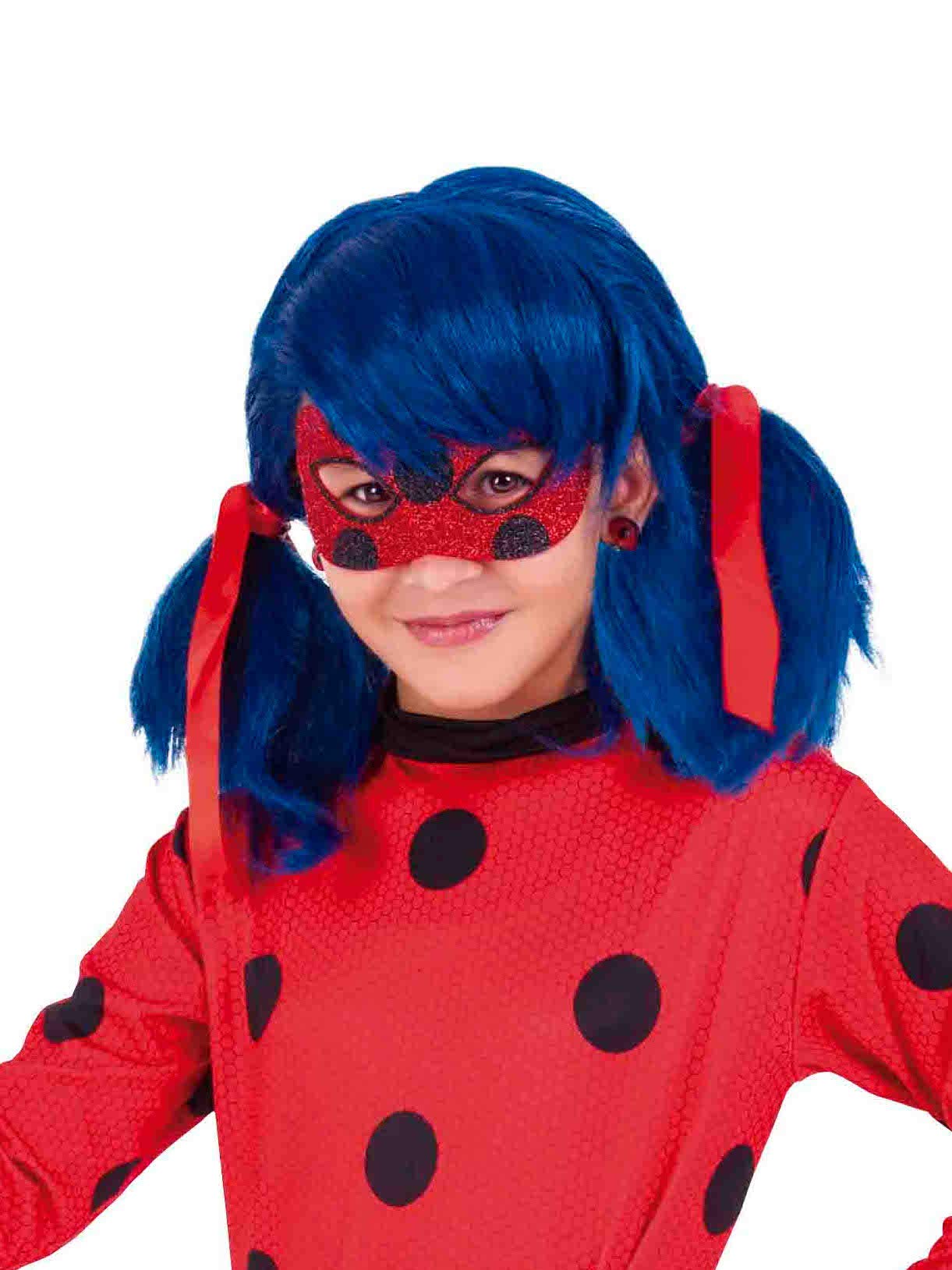 rubie-s-deluxe-miraculous-ladybug-maske-kinder-glitzer-rot image 4